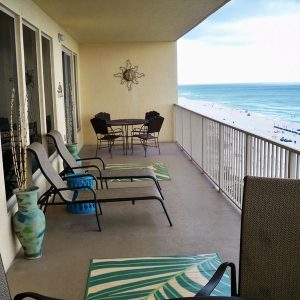 Unit 603 balcony with view of the Gulf