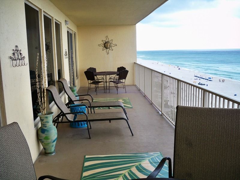 Unit 603 balcony with view of the Gulf